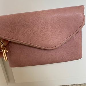 NWOT pink clutch